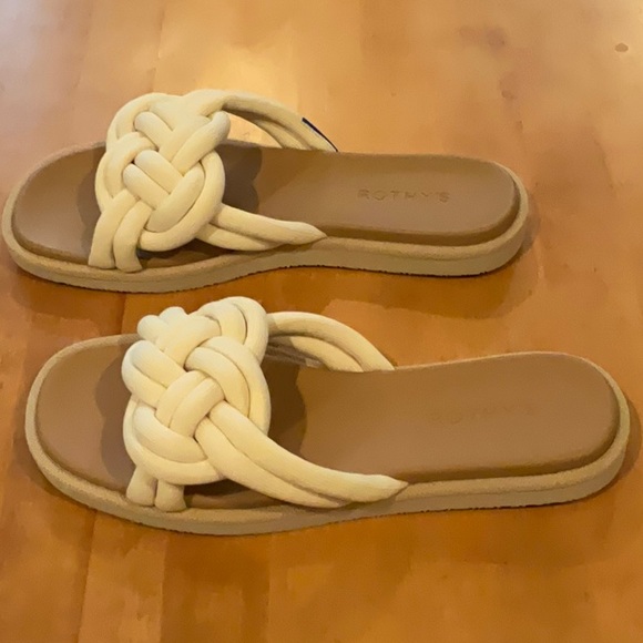 Rothy’s White The Summer Sandal Size 9 Women’s New - Picture 4 of 6